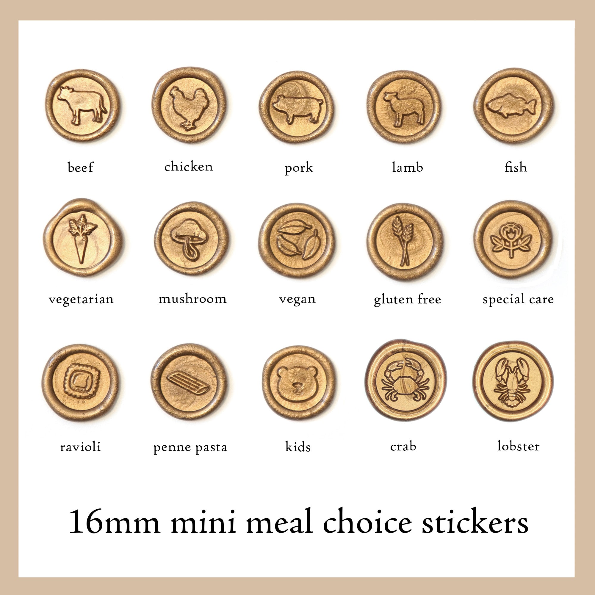 Get Pasta Meal Choice Wax Seal Sticker – misterrobinson