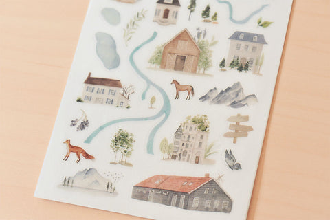 European Houses Transfer Sticker - MU - misterrobinson