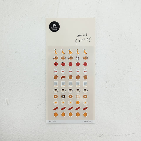 Breakfast Time Mini Sticker Sheet - Suatelier Design - misterrobinson