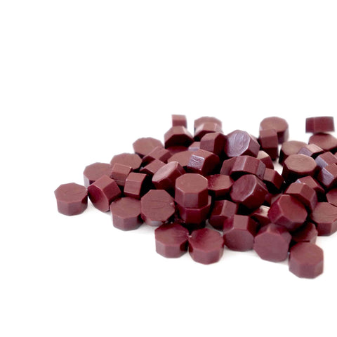 Deep Raspberry Octagon Wax Beads - misterrobinson