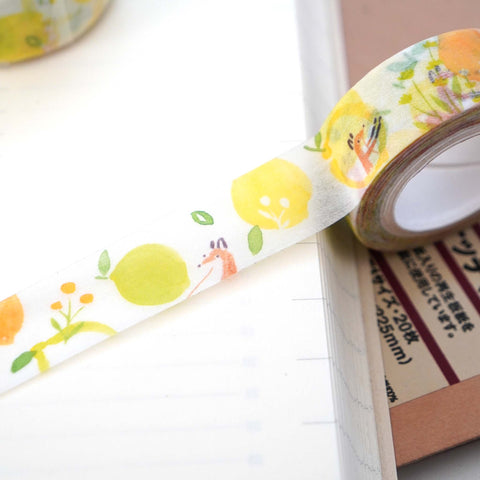 Lemon and Flower Washi Tape - Hello Studio