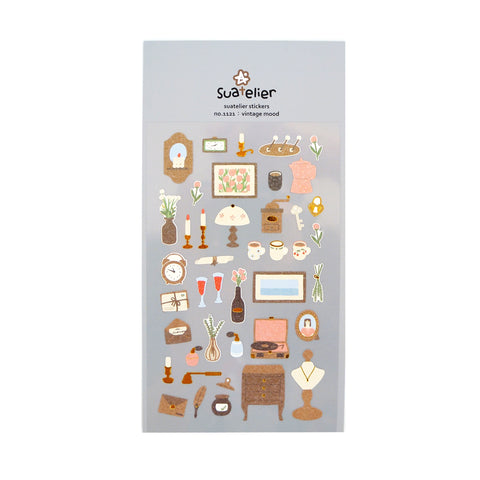 Light Academia Sticker Sheet - Suatelier Design - misterrobinson