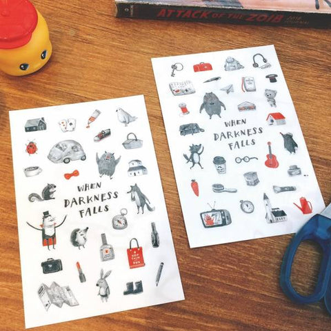 Magician and Friends Transfer Sticker - Dimanche - misterrobinson