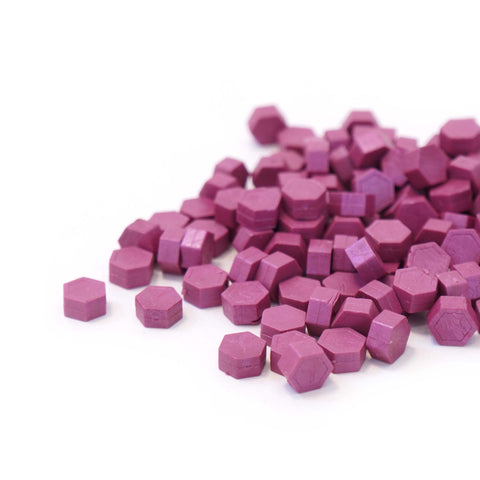 Plum Hexagon Wax Beads - Quick Melt Formula