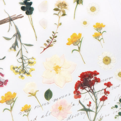 Pressed Flower Sticker Sheet - Suatelier Design - misterrobinson
