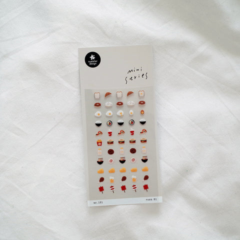 Wandering Foodie Mini Sticker Sheet - Suatelier Design - misterrobinson