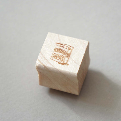 Cereal Box Rubber Stamp