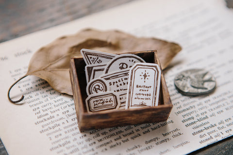 Mini Label Letterpress Label Book - OURS - misterrobinson
