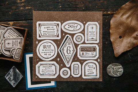 Mini Label Letterpress Label Book - OURS - misterrobinson