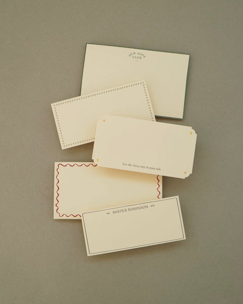 Letterpress Note Card (Set of 10)