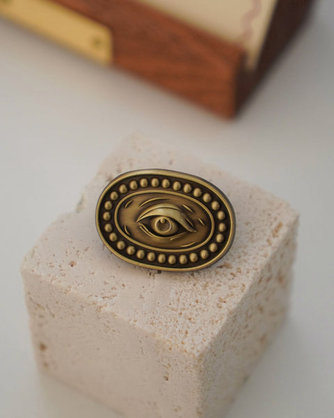 Eye Embossed Pin