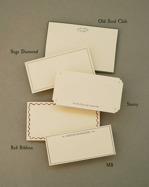 Letterpress Note Card (Set of 10)