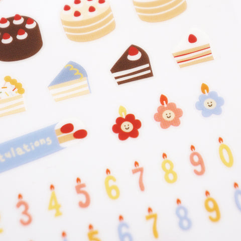 Birthday and Cake Sticker Sheet - Suatelier Design - misterrobinson