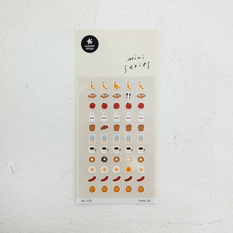 Breakfast Time Mini Sticker Sheet - Suatelier Design - misterrobinson