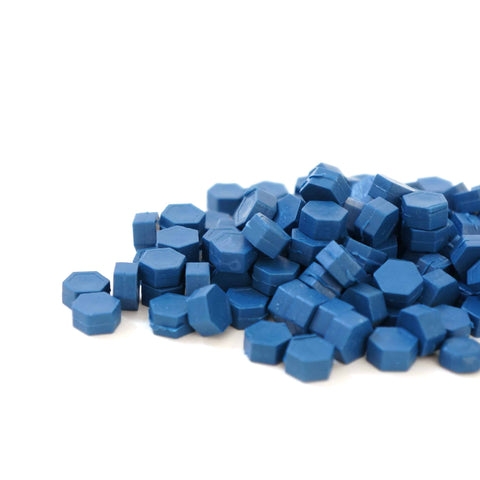 Indigo Blue Hexagon Wax Beads - Quick Melt Formula - misterrobinson