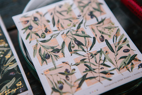 Olive Postal Sticker Pack - OURS - misterrobinson