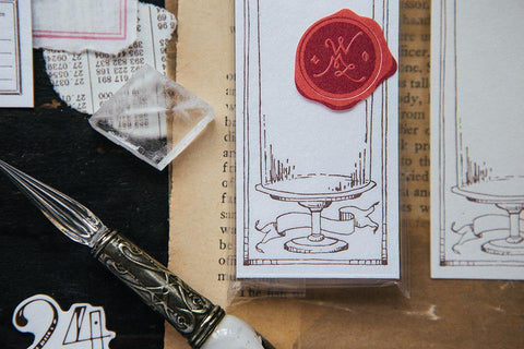 Antique Glass Dome Letterpress Label Book - OURS - misterrobinson