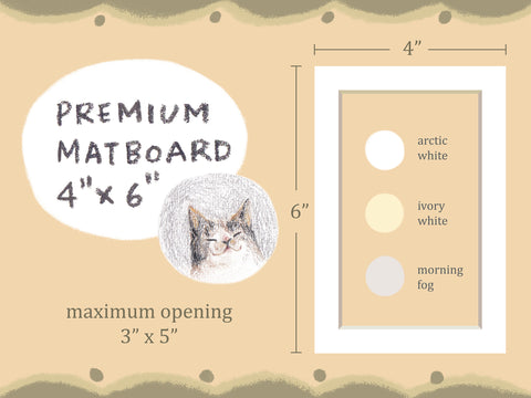 Premium Mat Board - 4" x 6"