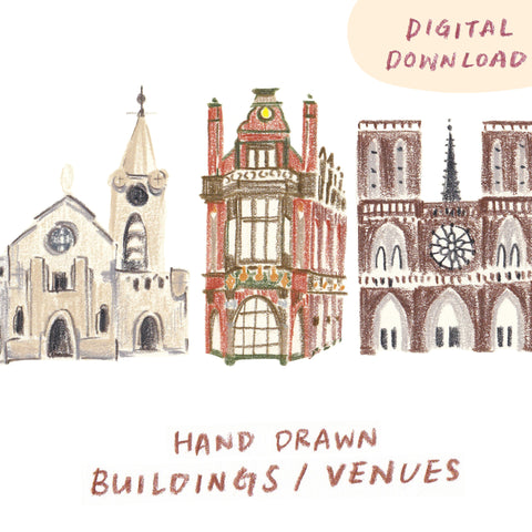 Custom Digital House and Venue Illustration